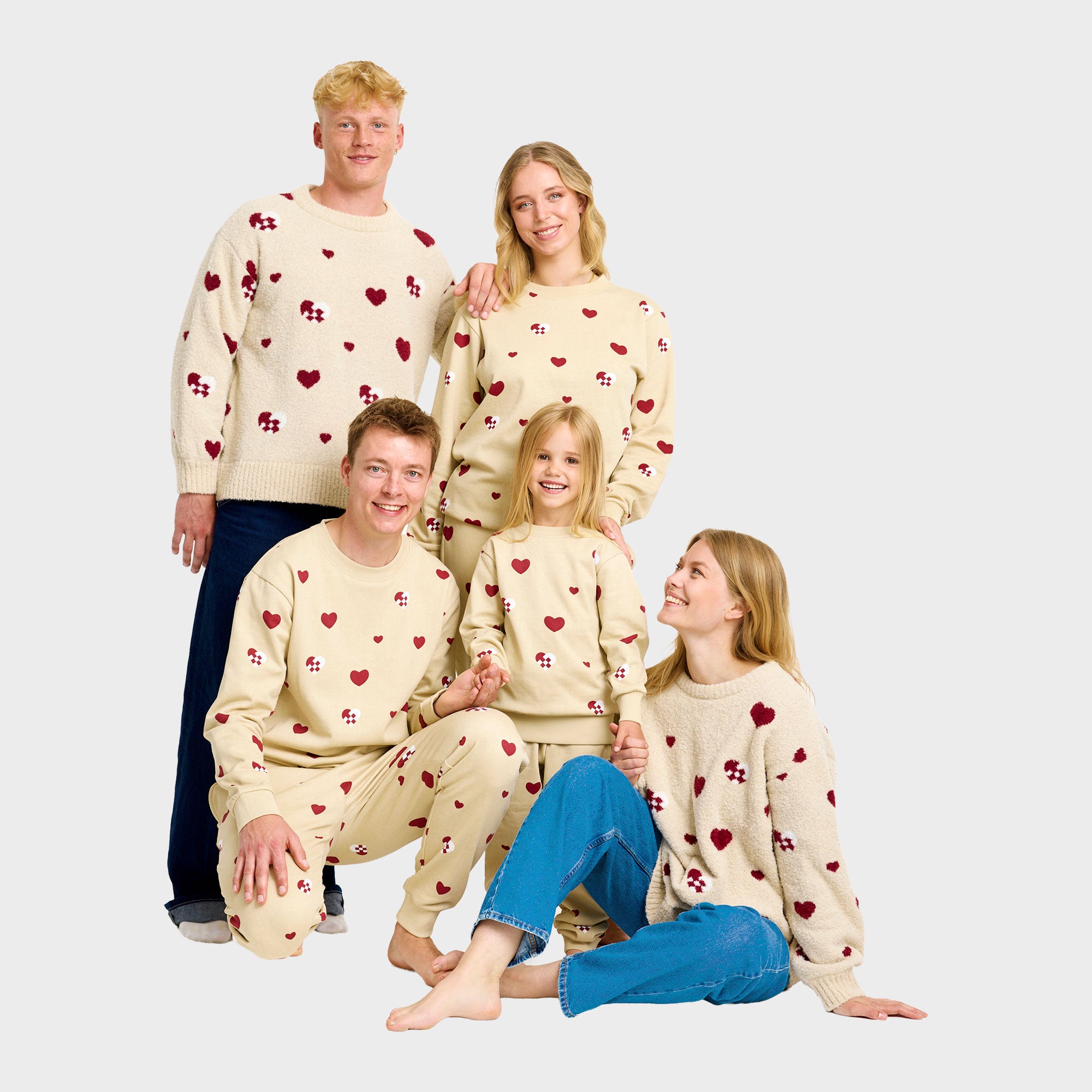 Julehjerte sweatset - Herre